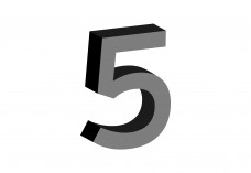 Number 5 Free Vector | Vector free files