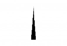 Burj Khalifa Icon Free Vector | Vector free files
