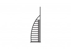 Burj Al Arab Icon Free Vector | Vector free files