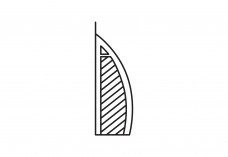 Burj Al Arab Icon Free Vector | Vector free files