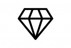 Diamond Icon Free Vector | Vector free files