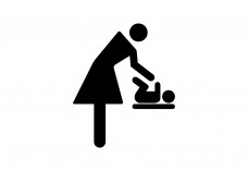 Baby Changing Icon Free Vector | Vector free files