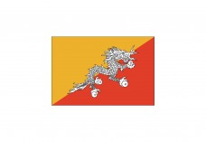 Flag of Bhutan Free Vector | Vector free files
