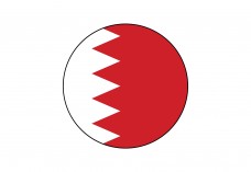 Circular Flag of Bahrain Free Vector | Vector free files