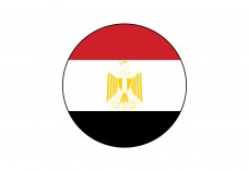 Circular Flag of Egypt Free Vector | Vector free files