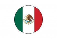 Circular Flag of Mexico Free Vector | Vector free files