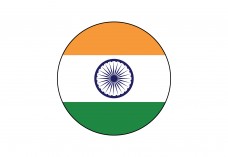 Circular Flag of India Free Vector | Vector free files