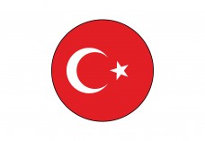 Circular Flag of Turkey Free Vector | Vector free files