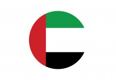 Circular Flag of United Arab Emirates Free Vector | Vector free files