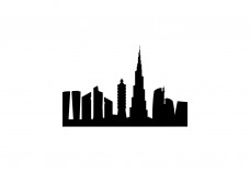 Dubai Skyline Free Vector | Vector free files