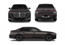 BMW 7 Series Illustration Free Vector | Vector free files